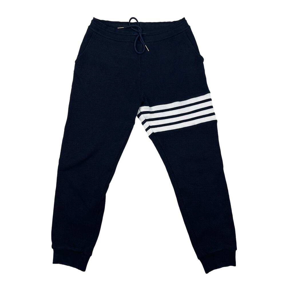Thom Browne - Classic 4-bar Sweatpants in Navy Blue & White